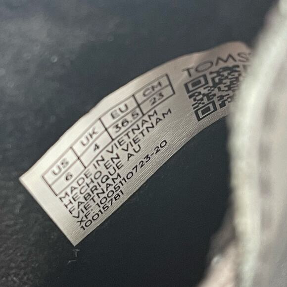 TOMS Boots Size 6 Women's Kelsey Ankle NWOT Black Leather NEW Wedge Slip On - Picture 6 of 12